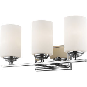 Bordeaux 3 Light 17.38 inch Chrome Vanity Wall Light