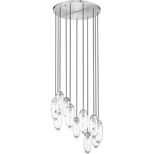 Arden 11 Light 24 inch Brushed Nickel Chandelier Ceiling Light
