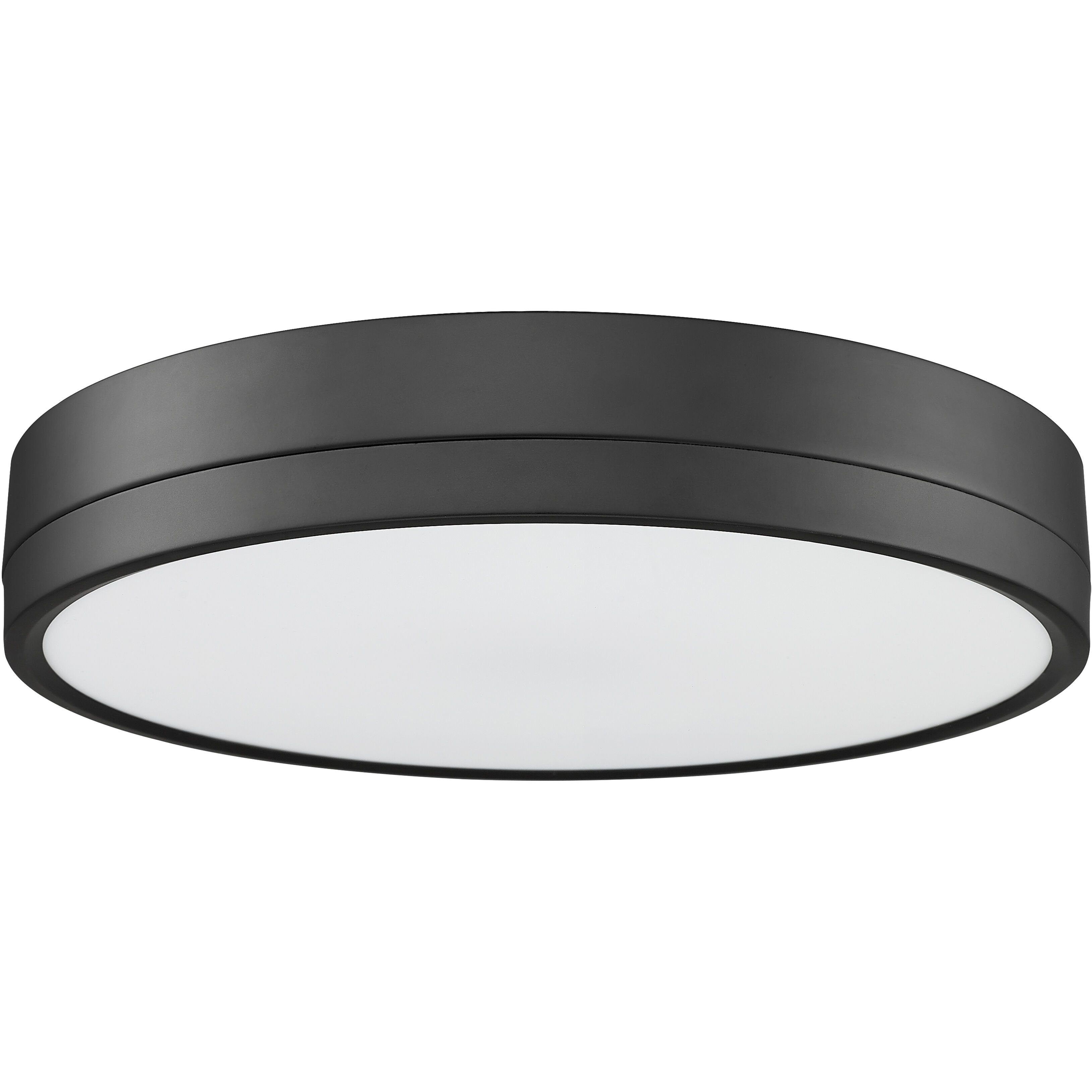 Algar LED 16 inch Matte Black Flush Mount Ceiling Light