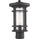 Jordan 1 Light 14.75 inch Oil Rubbed Bronze Outdoor Post Mount Fixture