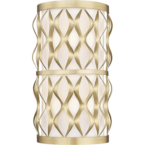 Harden 2 Light 8 inch Modern Gold Wall Sconce Wall Light