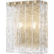 Glacier Wall Sconce Wall Light in Modern Gold