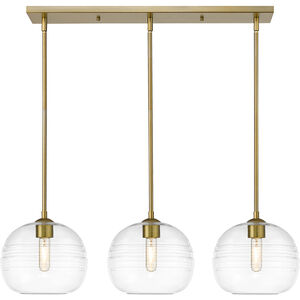 Harmony 3 Light 36 inch Olde Brass Linear Chandelier Ceiling Light