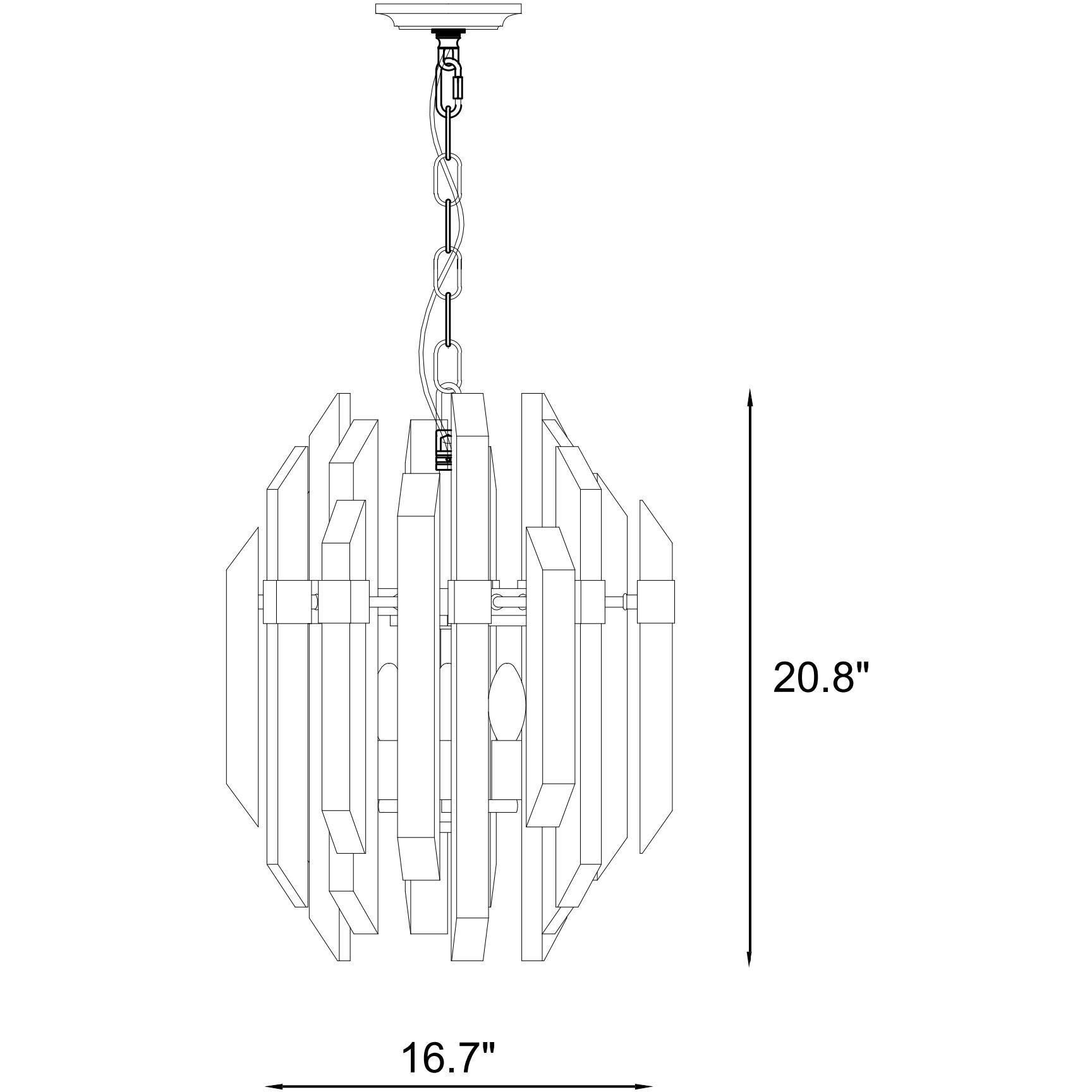 Bova 4 Light 16.75 inch Polished Nickel Chandelier Ceiling Light