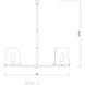 Callista 5 Light 33 inch Matte Black Chandelier Ceiling Light