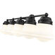 Vaughn 5 Light 40.75 inch Matte Black Vanity Wall Light