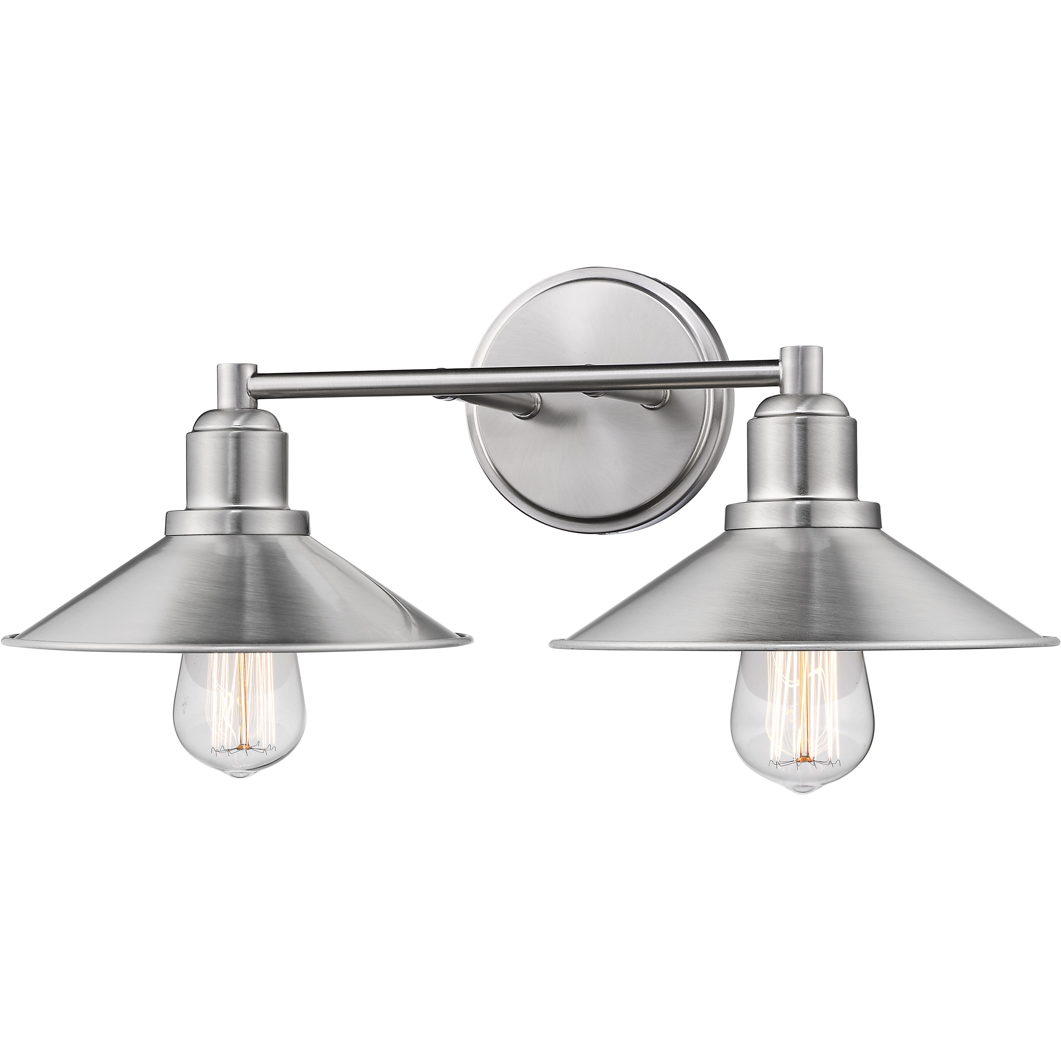 Casa 2 Light 18 inch Brushed Nickel Vanity Wall Light in Brushed Nickel Steel