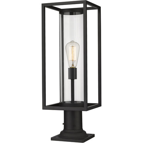 Dunbroch 1 Light 24 inch Black Outdoor Pier Mounted Fixture