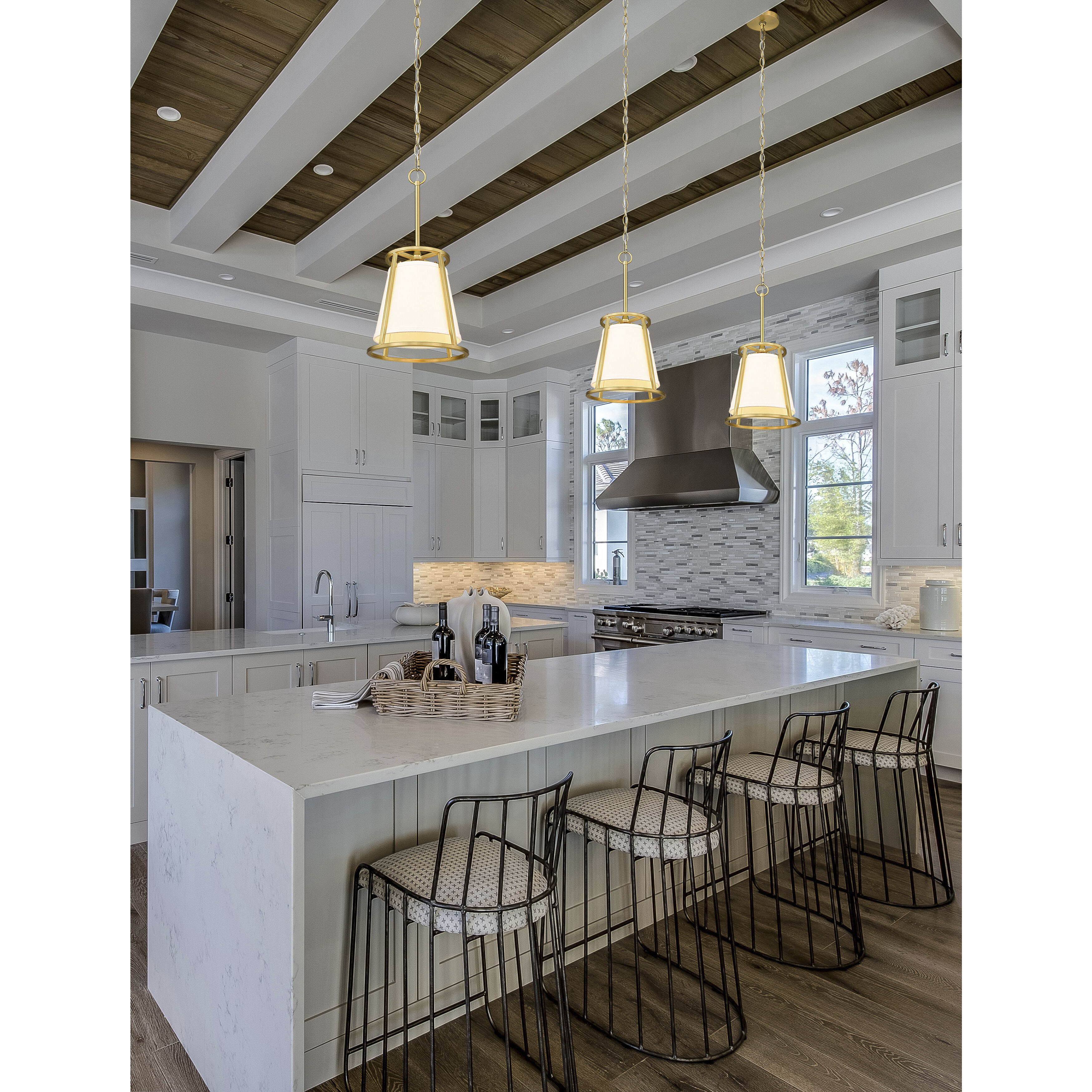 Lenyx 1 Light 10 inch Rubbed Brass Pendant Ceiling Light