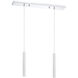 Forest LED 30 inch Chrome Linear Chandelier Ceiling Light in 2, 11, Chrome Steel