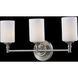 Cannondale 3 Light 22 inch Brushed Nickel Vanity Wall Light