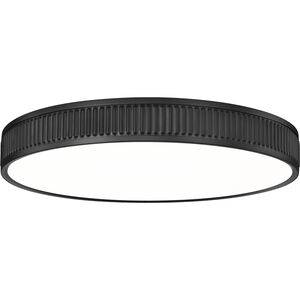 Stari LED 20.75 inch Matte Black Flush Mount Ceiling Light