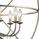 Acadia 10 Light 36 inch Antique Silver Chandelier Ceiling Light