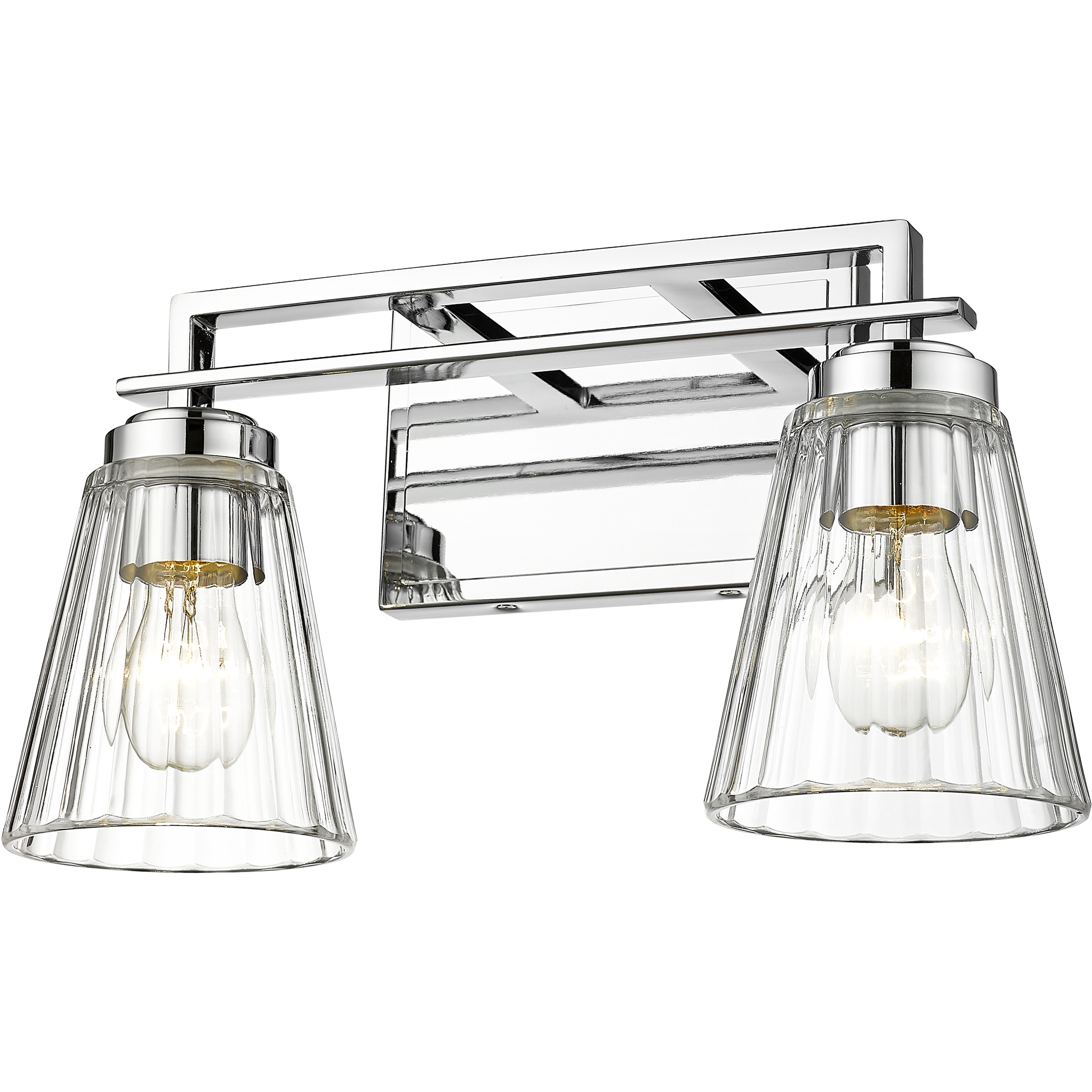 Lyna 2 Light 16 inch Chrome Vanity Wall Light