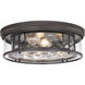 Clarion 4 Light 20.75 inch Bronze Flush Mount Ceiling Light