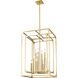 Easton 12 Light 20.5 inch Rubbed Brass Chandelier Ceiling Light