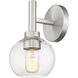Sutton 1 Light 6 inch Brushed Nickel Wall Sconce Wall Light
