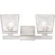 Astor 2 Light 16 inch Brushed Nickel Vanity Wall Light