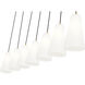 Farrell 7 Light 54 inch Modern Gold Linear Chandelier Ceiling Light