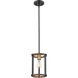 Kirkland 1 Light 7 inch Rustic Mahogany Pendant Ceiling Light