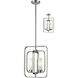 Aideen 2 Light 11 inch Brushed Nickel Pendant Ceiling Light