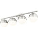 Realm Sphere 4 Light 32.25 inch Brushed Nickel Bath Vanity Wall Light
