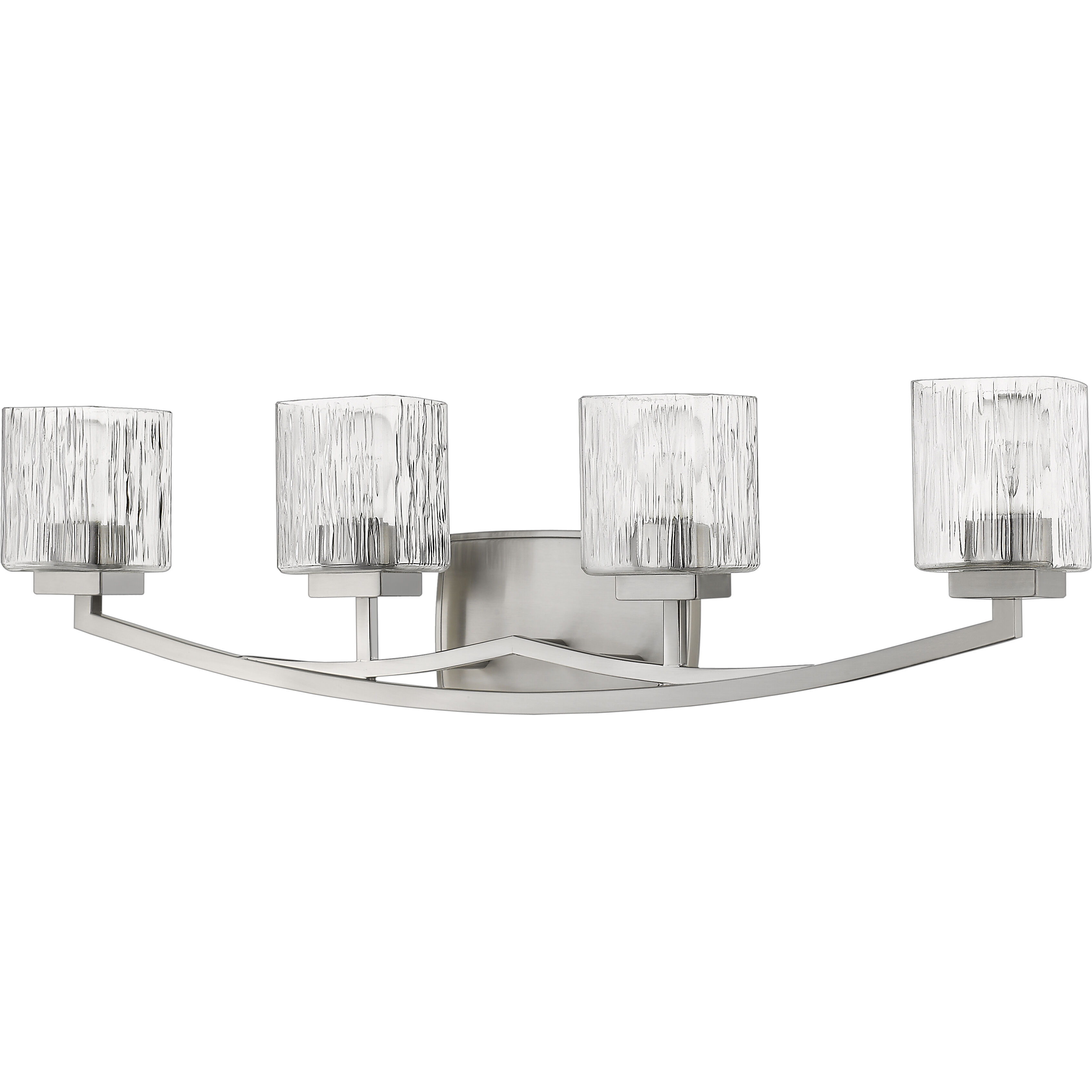Zaid 4 Light 32 inch Brushed Nickel Vanity Wall Light
