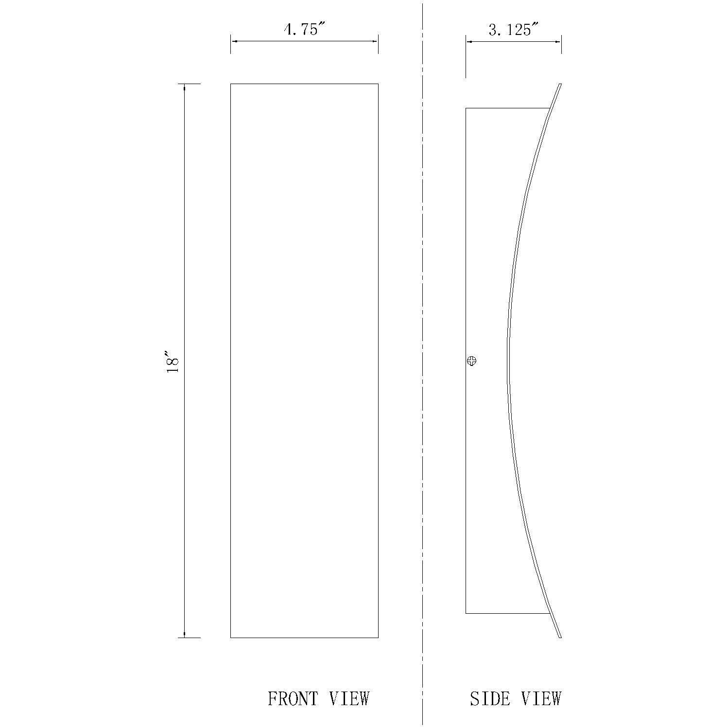 Landrum LED 18 inch Black Outdoor Wall Light