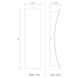 Landrum LED 18 inch Black Outdoor Wall Light