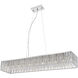 Terra 11 Light 56.5 inch Chrome Billiard Light Ceiling Light