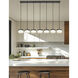 Renaud LED 58.75 inch Matte Black Linear Chandelier Ceiling Light