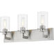 Savannah 3 Light 23 inch Brushed Nickel Vanity Wall Light