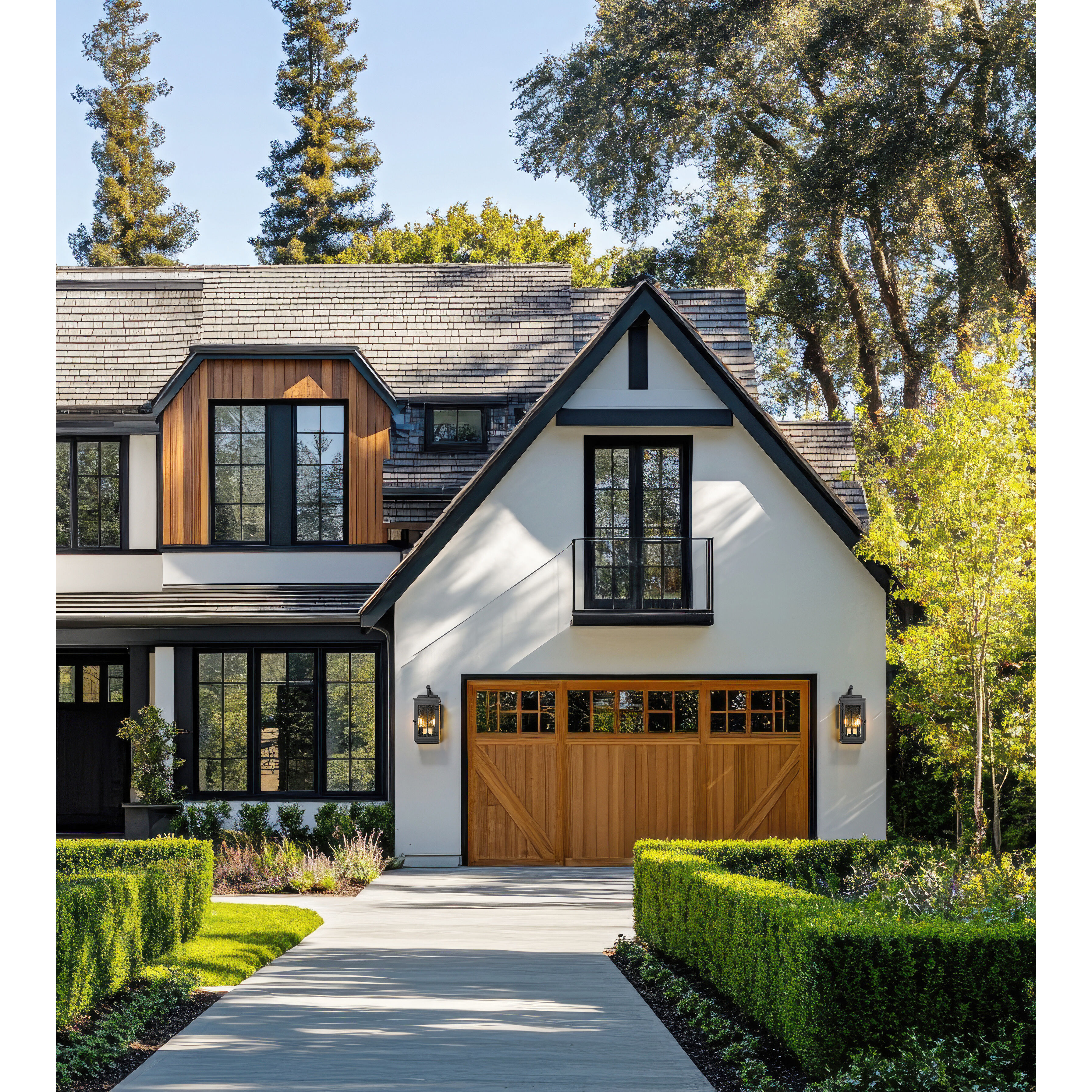 Hartwell 3 Light 19.25 inch Sand Black Outdoor Wall Light