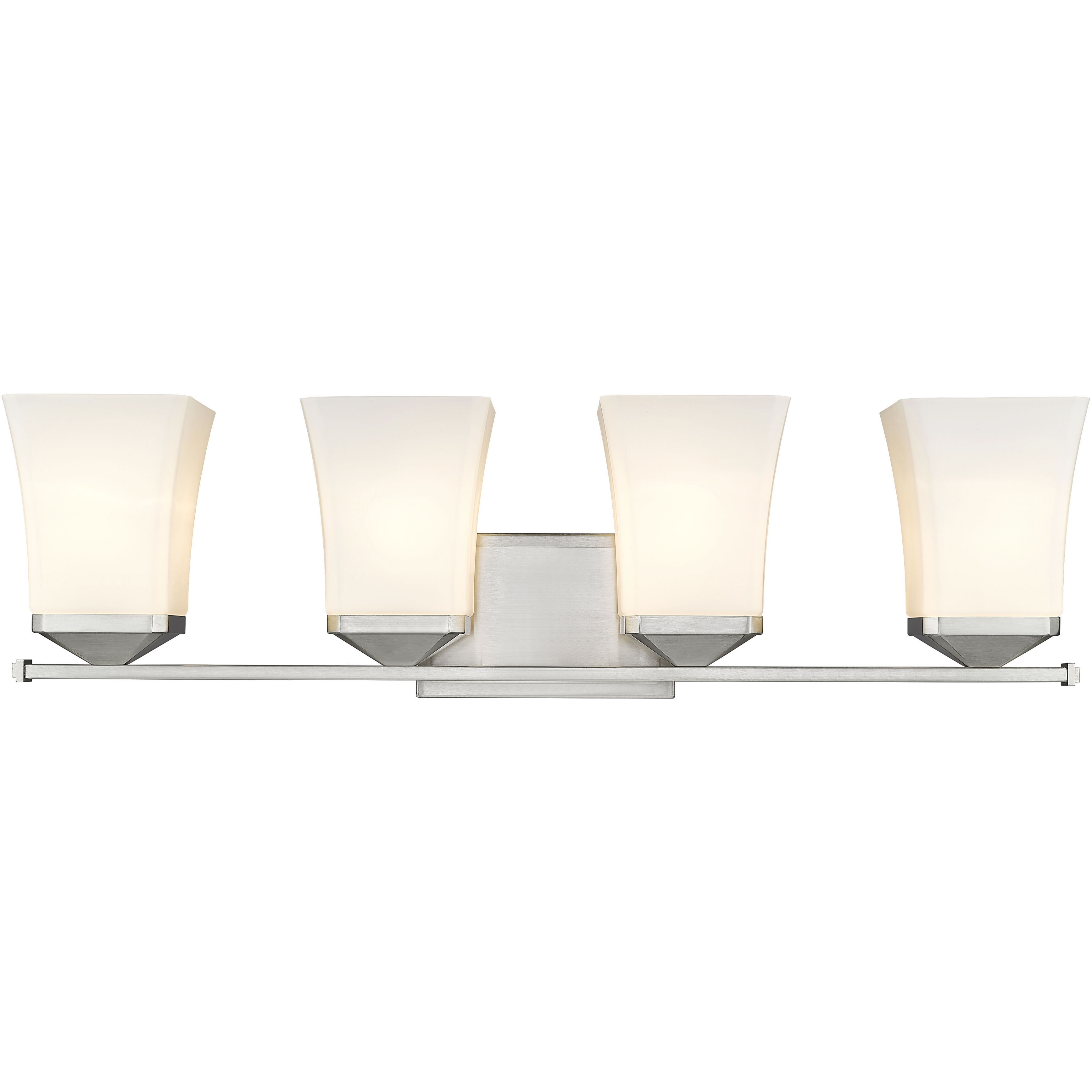 Darcy 4 Light 28 inch Brushed Nickel Vanity Wall Light in Brushed Aluminum