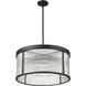 Carnaby 6 Light 24.25 inch Matte Black Chandelier Ceiling Light