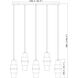 Cayden 5 Light 42 inch Matte Black Linear Chandelier Ceiling Light