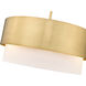 Counterpoint 3 Light 18 inch Modern Gold Pendant Ceiling Light