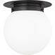Calhoun 1 Light 13 inch Matte Black Flush Mount Ceiling Light