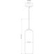 Monty 1 Light 5.25 inch Heritage Brass Pendant Ceiling Light