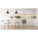Soriano 1 Light 13.25 inch Matte Black and Heritage Brass Pendant Ceiling Light