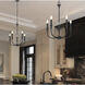 Tova 5 Light 22.5 inch Matte Black Chandelier Ceiling Light