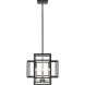 Titania 4 Light 14 inch Black and Brushed Nickel Pendant Ceiling Light