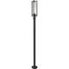 Aura 1 Light 99.5 inch Black Outdoor Post Mounted Fixture in G9