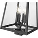 Rainer 4 Light 22.75 inch Black Outdoor Post Mounted Fixture in G9
