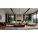 Esme 9 Light 38 inch Matte Black Chandelier Ceiling Light