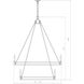 Dennison 20 Light 47.5 inch Matte Black Chandelier Ceiling Light