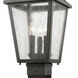 Bayland 3 Light 111 inch Oil Rubbed Bronze Outdoor Post Mounted Fixture in 15.55