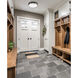 Algar LED 12 inch Matte Black and Brushed Nickel Flush Mount Ceiling Light
