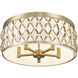 Harden 5 Light 20.25 inch Modern Gold Flush mount Ceiling Light