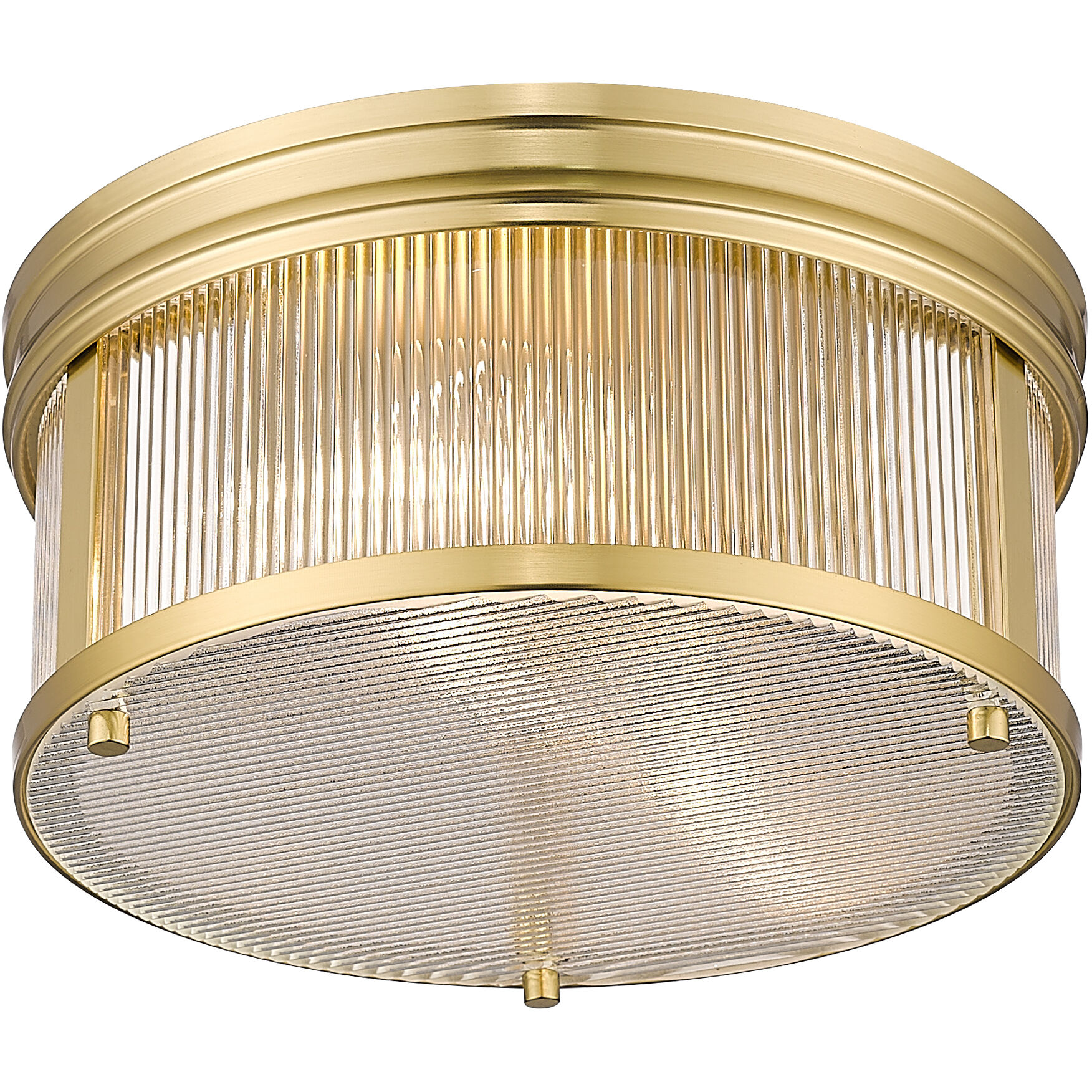 Carnaby 2 Light 13 inch Modern Gold Flush Mount Ceiling Light